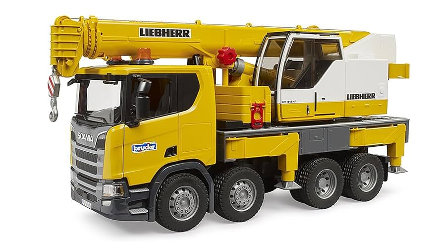 ブルーダーLIEBHERR クレーン車 伸縮アーム付き ブルーダーLIEBHERR クレーン車 伸縮アーム付き